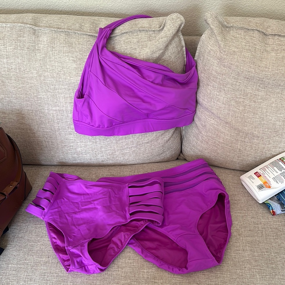 Vibrant Purple Bikini Set